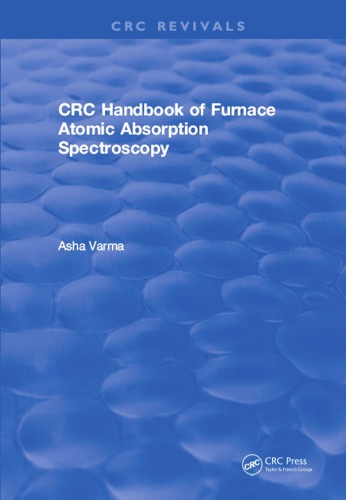 Crc Handbook Of Furnace Atomic Absorption Spectroscopy 1990 Varma