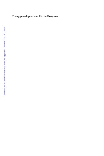 Dioxygendependent Heme Enzymes Ikedasaito Masao Raven Emma