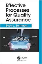 Effective Processes For Quality Assurance 1st Summers Boyd L