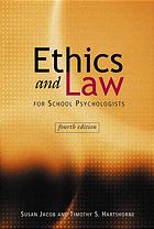 Ethics And Law For School Psychologists 4th Edition Jacob Susan