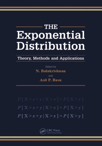 Exponential Distribution Theory Methods And Applications 1st Edition K Balakrishnan