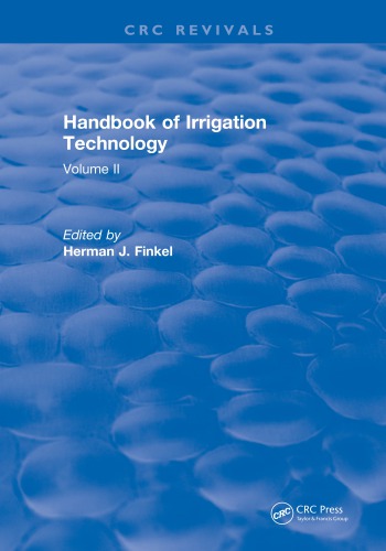 Handbook Of Irrigation Technology Volume 2 Finkel Herman J