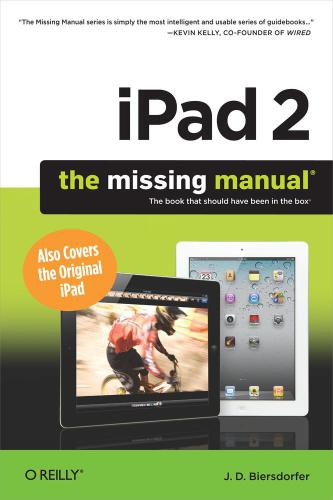 Ipad 2 The Missing Manual Biersdorfer Biersdorfer