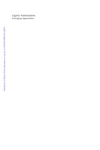 Lignin Valorization Emerging Approaches Beckham Gregg T