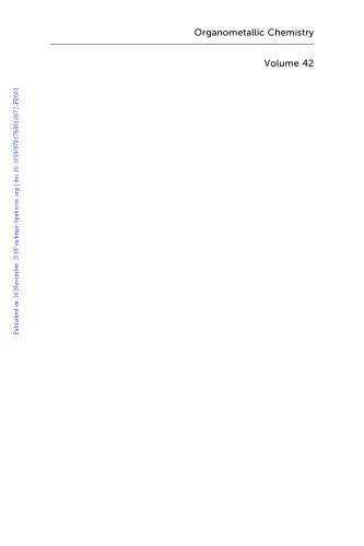 Organometallic Chemistry Volume 42 Nathan J Patmore Paul I P Elliott
