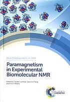 Paramagnetism In Experimental Biomolecular Nmr Luchinat Claudio Parigi