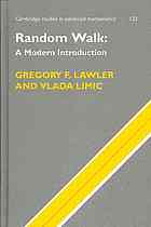 Random Walk A Modern Introduction Lawler Gregory F Limic Vlada