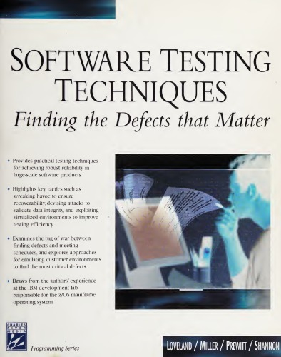 Software Testing Techniques Finding The Defects That Matter Scott Loveland