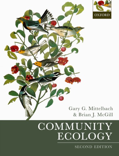 Community Ecology 2nd Gary G Mittelbach Brian J Mcgill