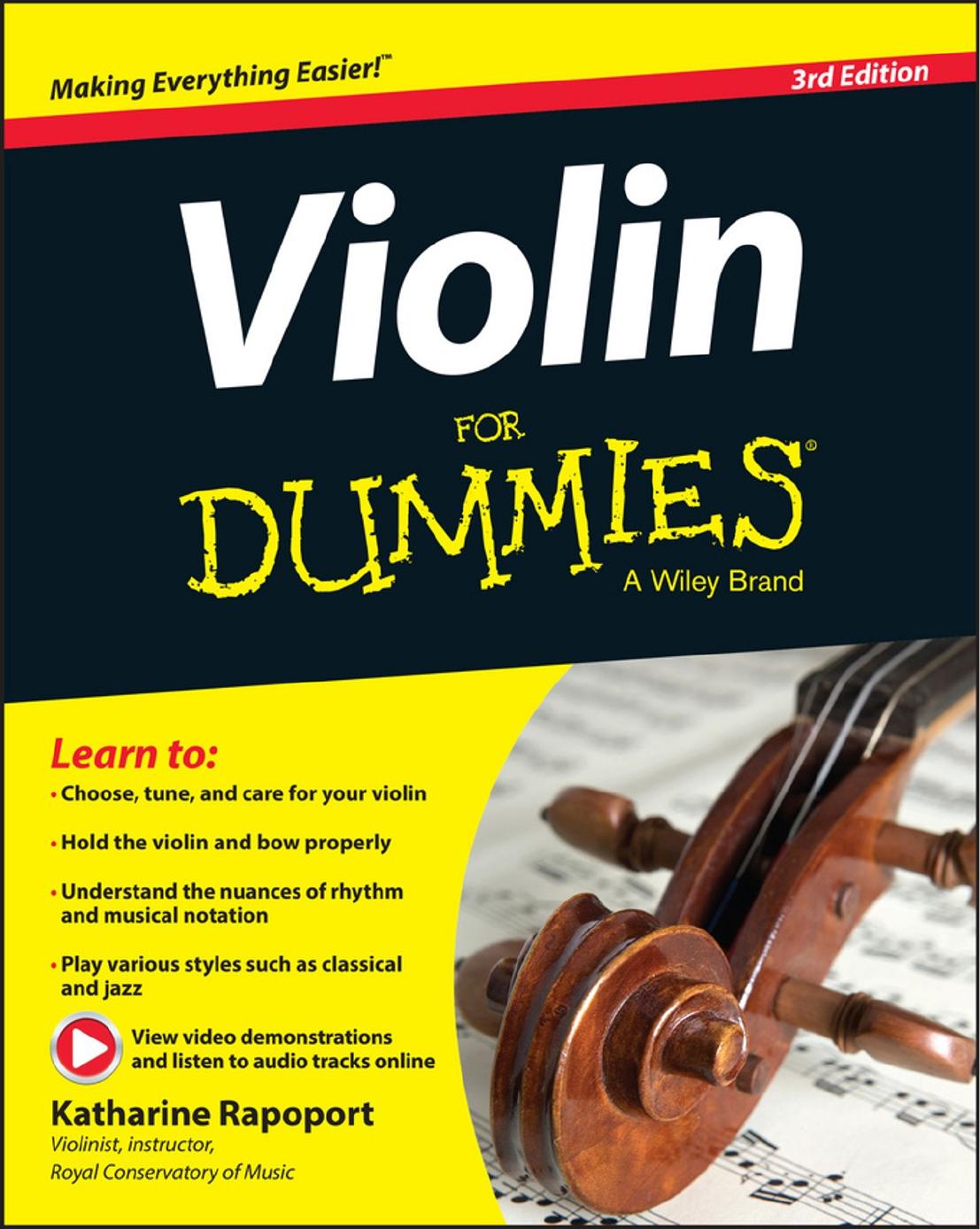 Violin For Dummies 3rd Edition Katharine Rapoport