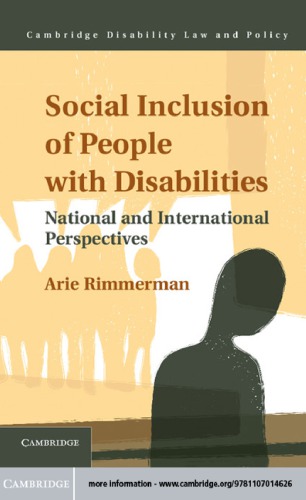 Social Inclusion Of People With Disabilities National And International Perspectives Arie Rimmerman