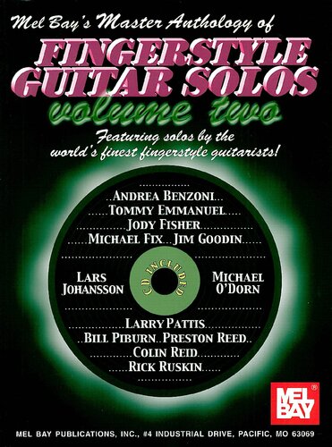 Mel Bay Master Anthology Of Fingerstyle Guitar Solos Vol 2 Stephen Rekas