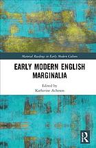 Early Modern English Marginalia Katherine O Acheson