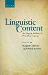 Linguistic Content New Essays On The History Of Philosophy Of Language Hardcover Margaret Cameron And Robert J Stainton