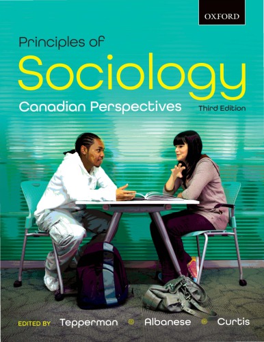 Principles Of Sociology Canadian Perspectives Albanese Patrizia Curtis