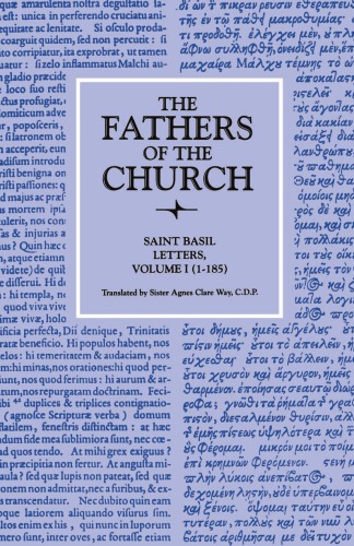 Letters Volume 1 1185 The Fathers Of The Church 13 Saint Basil