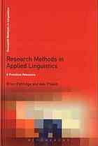 Research Methods In Applied Linguistics A Practical Resource Reprinted Brian Paltridge
