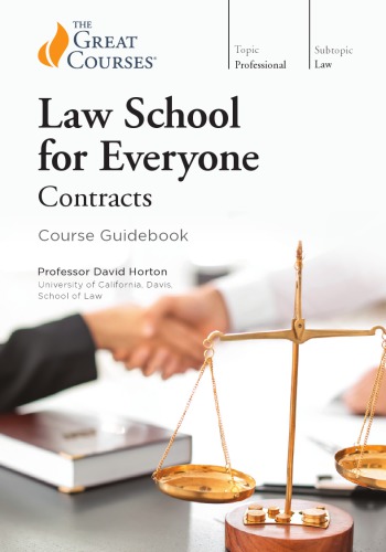 Law School For Everyone Contracts David Horton