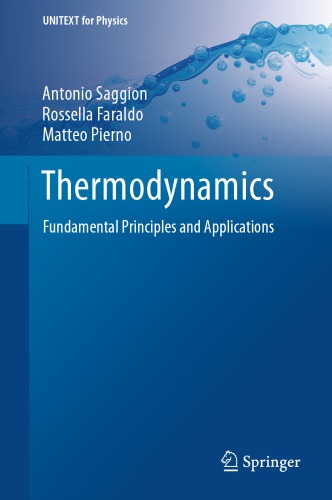 Thermodynamics Fundamental Principles And Applications Antonio Saggion