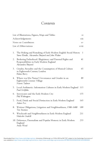 Remaking English Society Social Relations And Social Change In Early Modern England Hindle