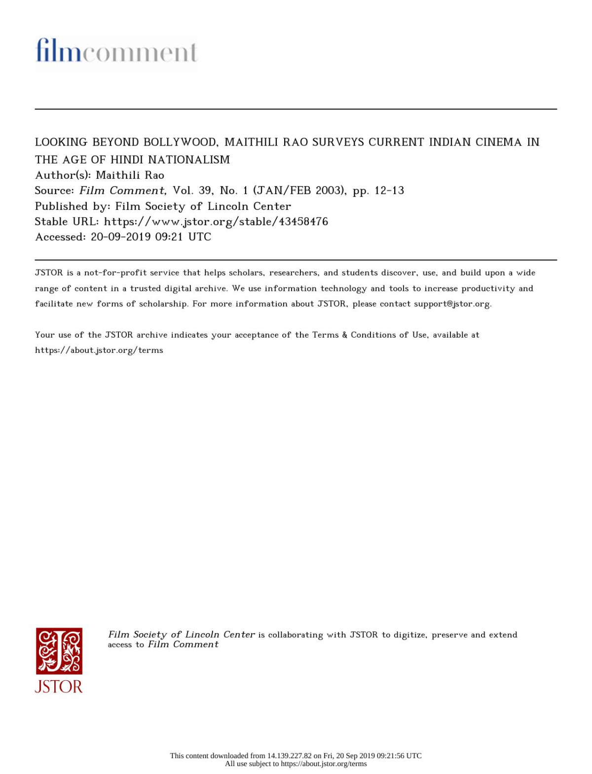 Looking Beyond Bollywood Maithili Rao Surveys Current Indian Cinema In The Age Of Hindi Nationalism 1st Edition Maithili Rao