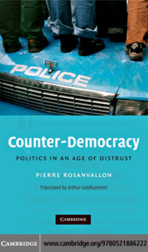 Counter Democracy 1st Edition Pierre Rosanvallon