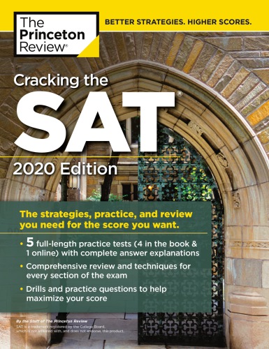 Cracking The Sat With 5 Practice Tests 2020 Edition 2020 Edition Princeton Review