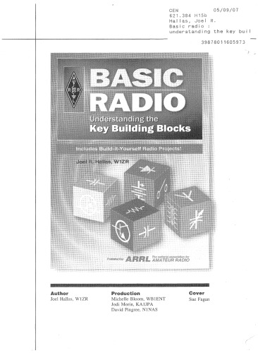 Basic Radio Understanding The Key Building Blocks Joel R Hallas