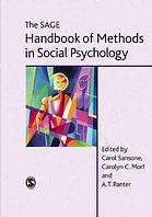 The Sage Handbook Of Methods In Social Psychology Sansone Carol Panter