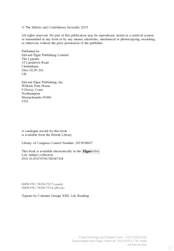 Research Handbook On European Social Security Law Frans Pennings And Gijsbert Vonk Eds