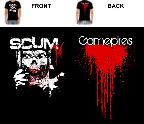 Scum Black Shirt Template Gamepires