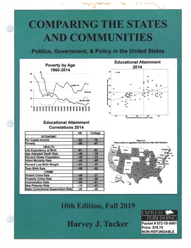 Comparing The States And Communities Politics Government And Policy In The United States 10th Edition Harvey J Tucker
