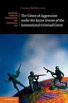 The Crime Of Aggression Under The Rome Statute Of The International Criminal Court Mcdougall