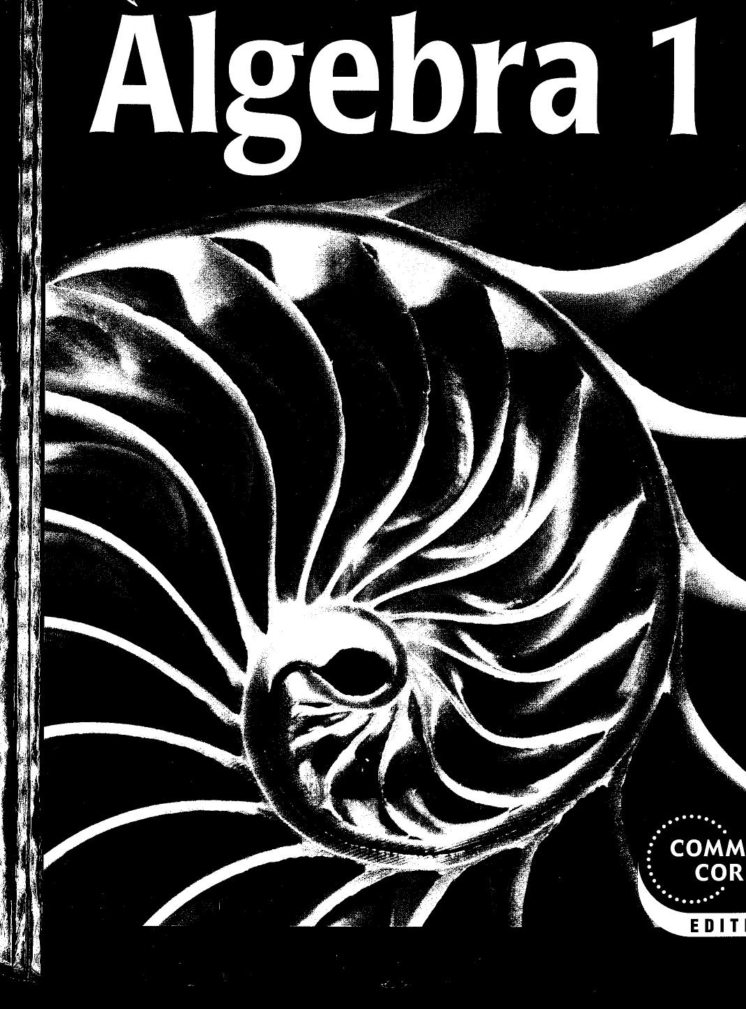 Algebra 1 Student Edition Edward B Burger David J Chard Paul A Kennedy