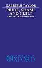 Pride Shame And Guilt Emotions Of Selfassessment Reprinted Taylor