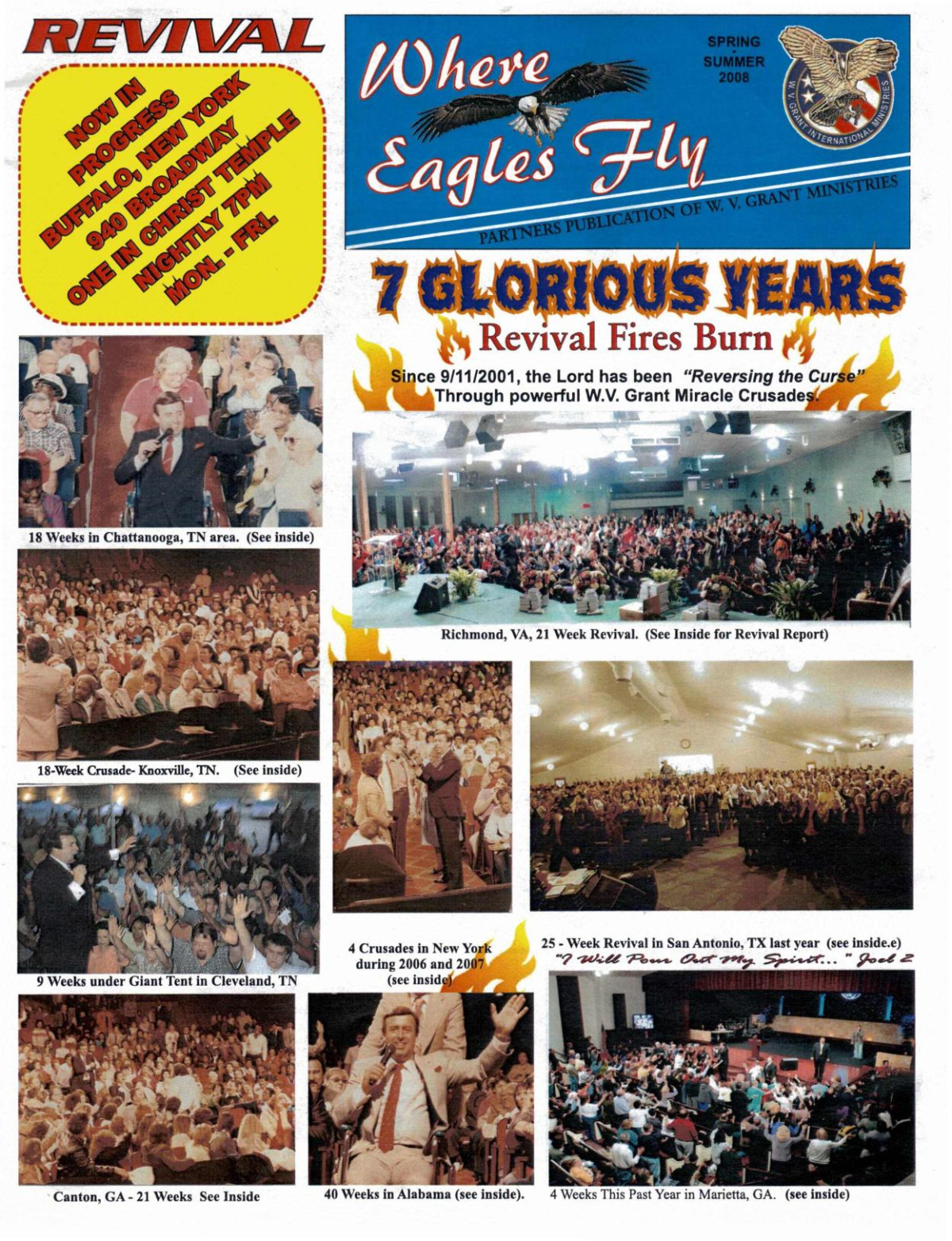 Where Eagles Fly Revival Report W V Grant Jr