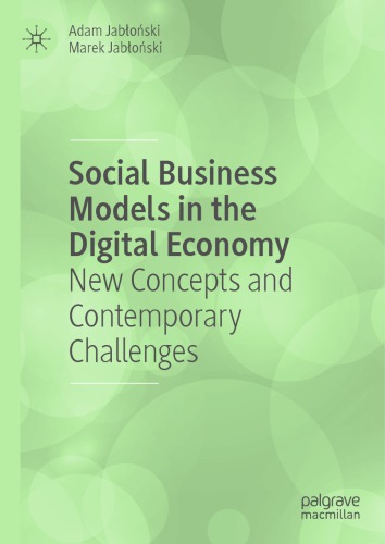 Social Business Models In The Digital Economy New Concepts And Contemporary Challenges Adam Jaboski