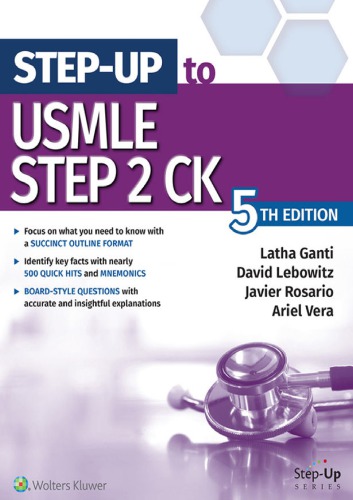 Stepup To Usmle Step 2 Ck 5th Edition Latha Ganti David Lebowitz