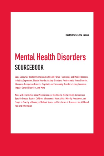 Mental Health Disorders Sourcebook 7th Omnigraphics Angela L Williams