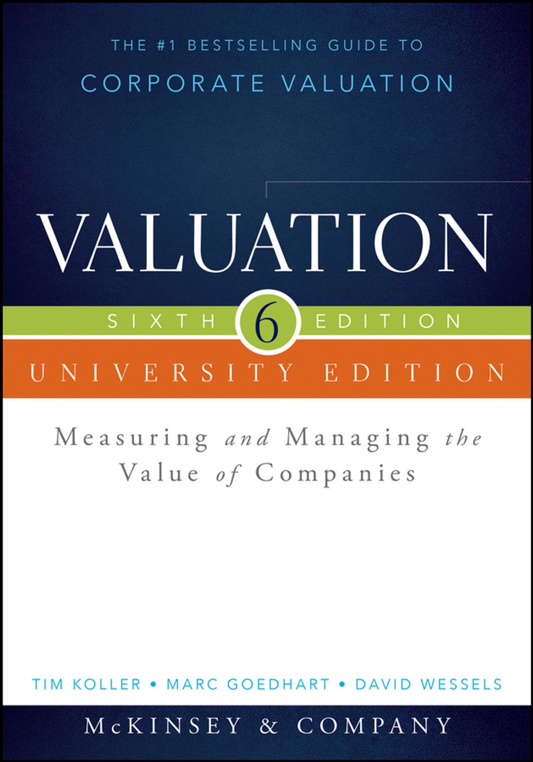 Valuation Measuring And Managing The Value Of Companies 6th Edition Tim Koeller