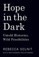 Hope In The Dark Paperback Rebecca Solnit