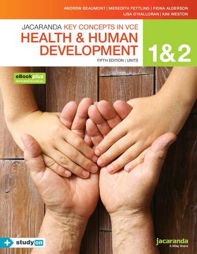 Jacaranda Key Concepts Vce Health And Human Development Units 12 5th Andrew Beaumont Fiona Alderson Lisa Ohalloran