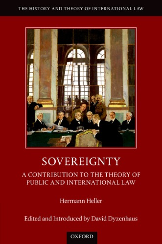 Sovereignty A Contribution To The Theory Of Public And International Law First Edition Belinda Cooper