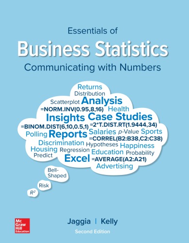 Essentials Of Business Statistics Communicating With Numbers 2e 2nd Sanjiv Jaggia