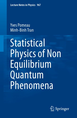 Statistical Physics Of Non Equilibrium Quantum Phenomena Yves Pomeau