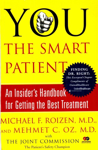 You The Smart Patient Michael F Roizen And Mehmet C Oz