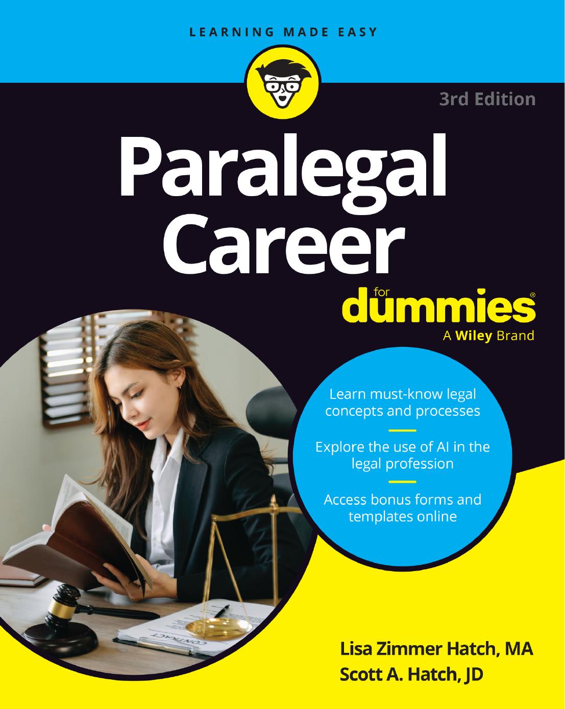 Paralegal Career For Dummies 3rd Edition Lisa Zimmer Hatch Scott A Hatch