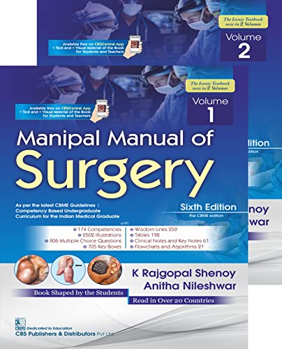 Manipal Manual Of Surgery 6th Edition K Rajgopal Shenoy Anitha Nileshwar