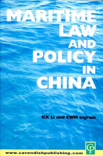 Maritime Law And Policy In China 2002th Edition K X Li C W M Ingram