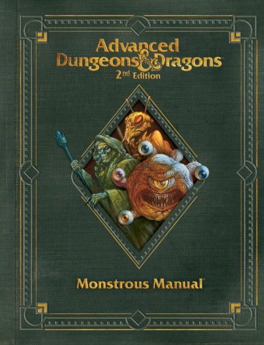 Premium 2nd Edition Advanced Dungeons Dragons Monstrous Manual Hardcover Wizards Rpg Team